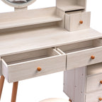 CRAZY ELF Stylish Vanity Table with Cushioned Stool
