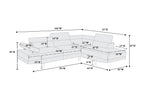 White Color Sectional Living Room Furniture