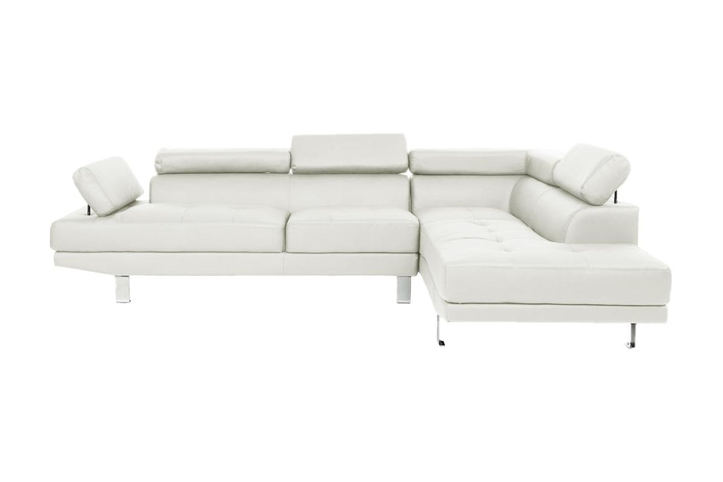 White Color Sectional Living Room Furniture