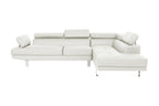 White Color Sectional Living Room Furniture