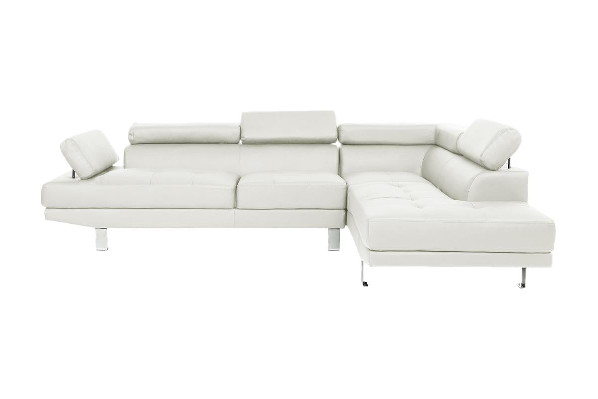 White Color Sectional Living Room Furniture