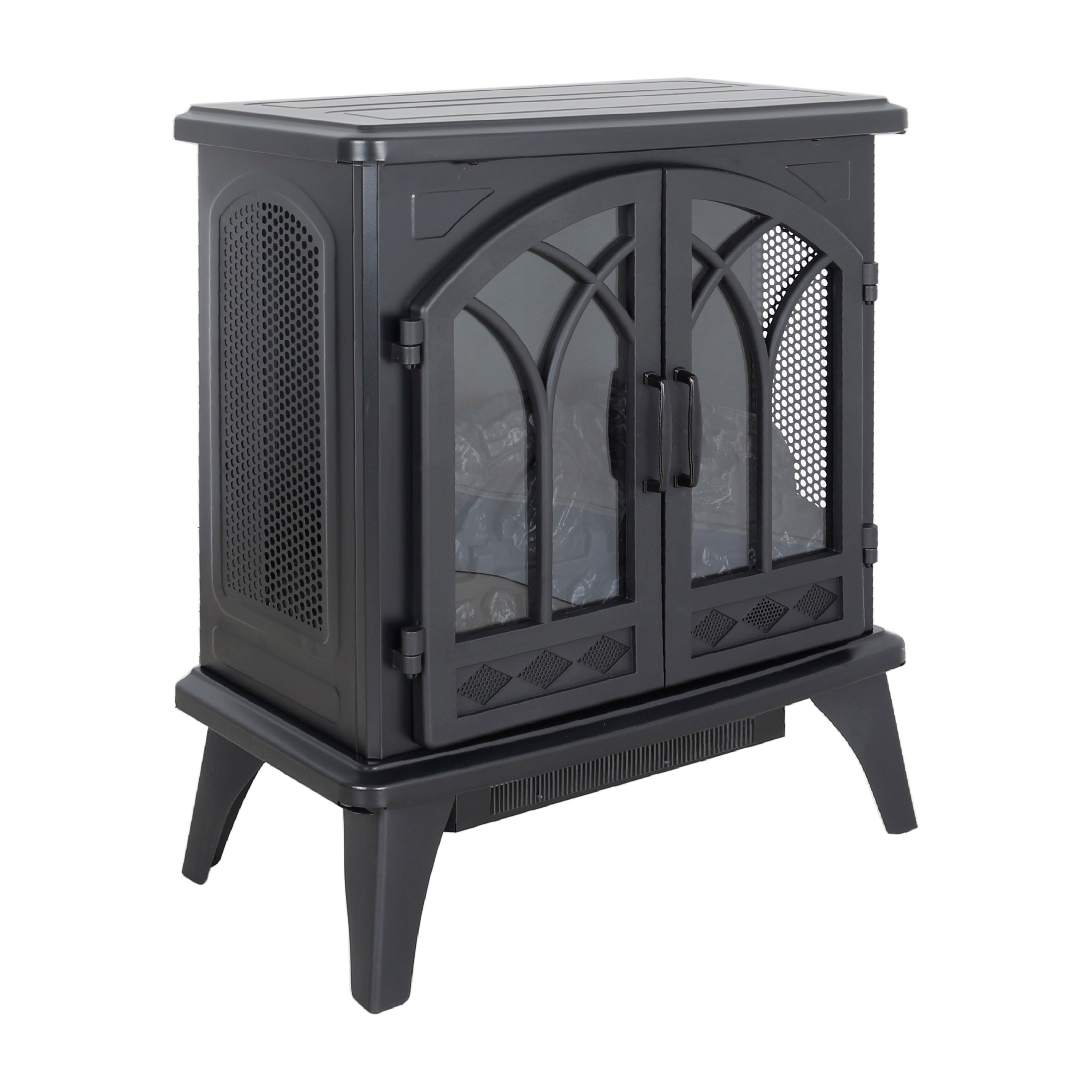 24 Inch 3D Flame Electric Infrared Quartz Fireplace Stove