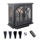 24 Inch 3D Flame Electric Infrared Quartz Fireplace Stove