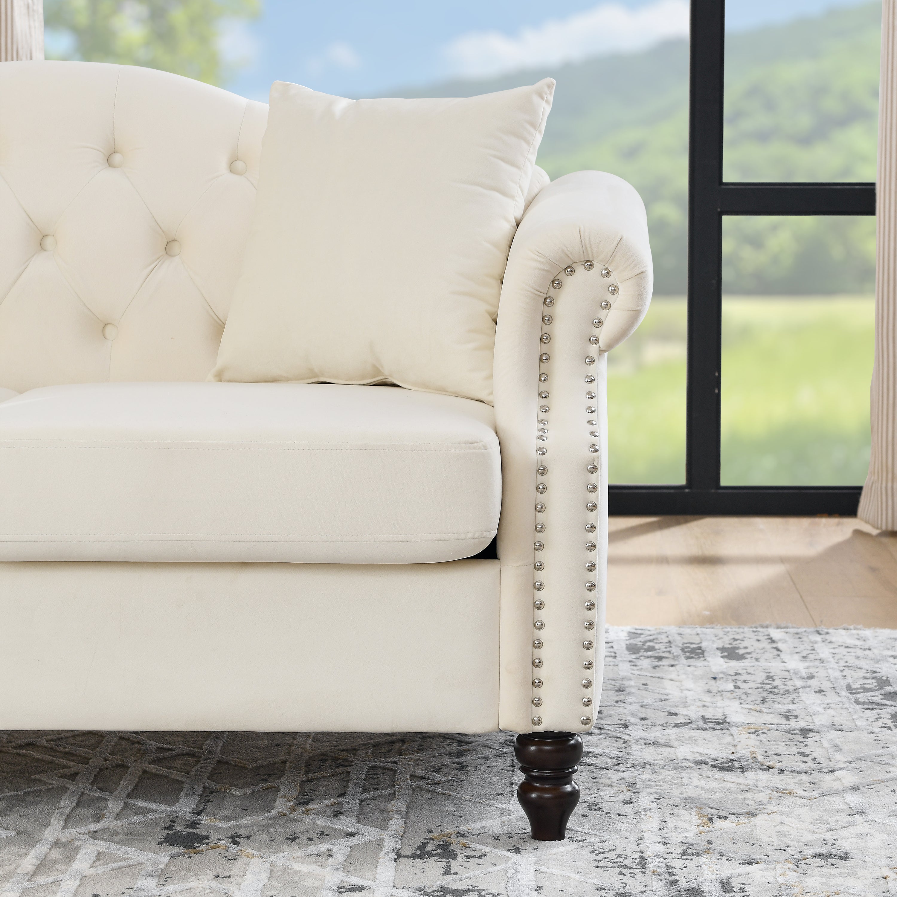 57" Chesterfield Sofa