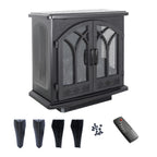 24 Inch 3D Flame Electric Infrared Quartz Fireplace Stove