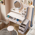 CRAZY ELF Stylish Vanity Table with Cushioned Stool