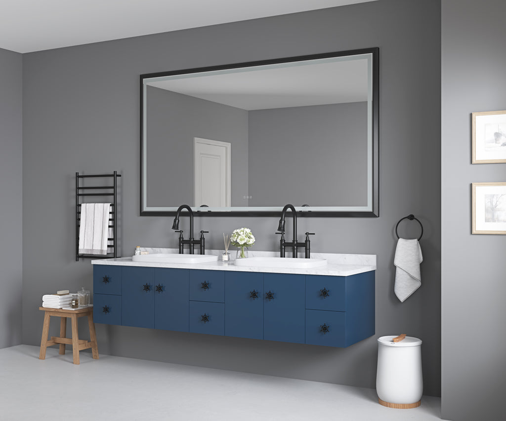 72 Inch W x 48 Inch H Oversized Rectangular Bathroom Mirror