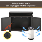 Litter Box Enclosure with Hidden Plug