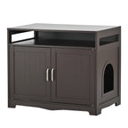 Litter Box Enclosure with Hidden Plug