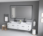 72 Inch W x 48 Inch H Oversized Rectangular Bathroom Mirror