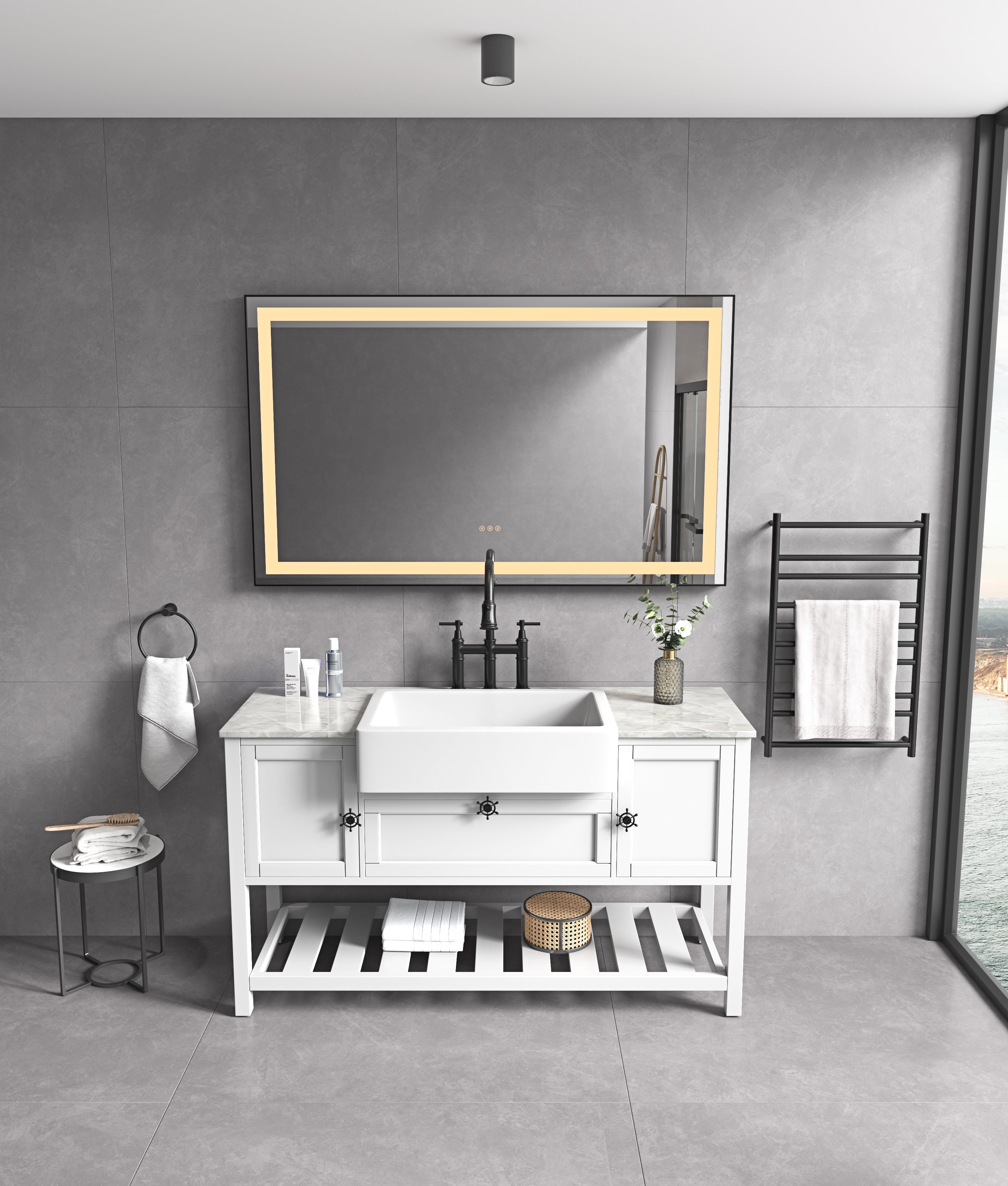 Premium Bathroom Mirror - 72 in. W x 36 in. H