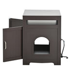 Litter Box Enclosure with Hidden Plug