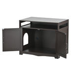 Litter Box Enclosure with Hidden Plug