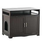 Litter Box Enclosure with Hidden Plug