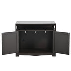 Litter Box Enclosure with Hidden Plug