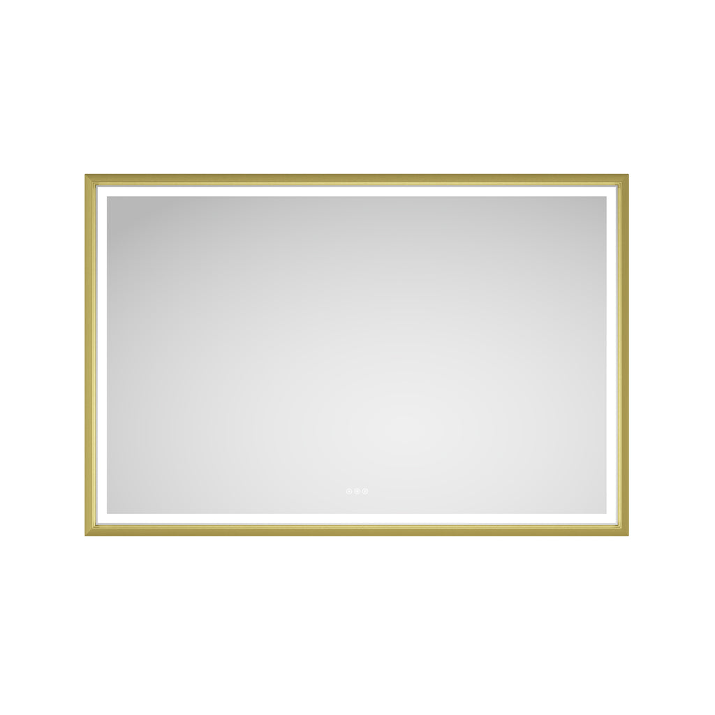 84in. W x 48in. H Oversized Rectangular Framed LED Mirror