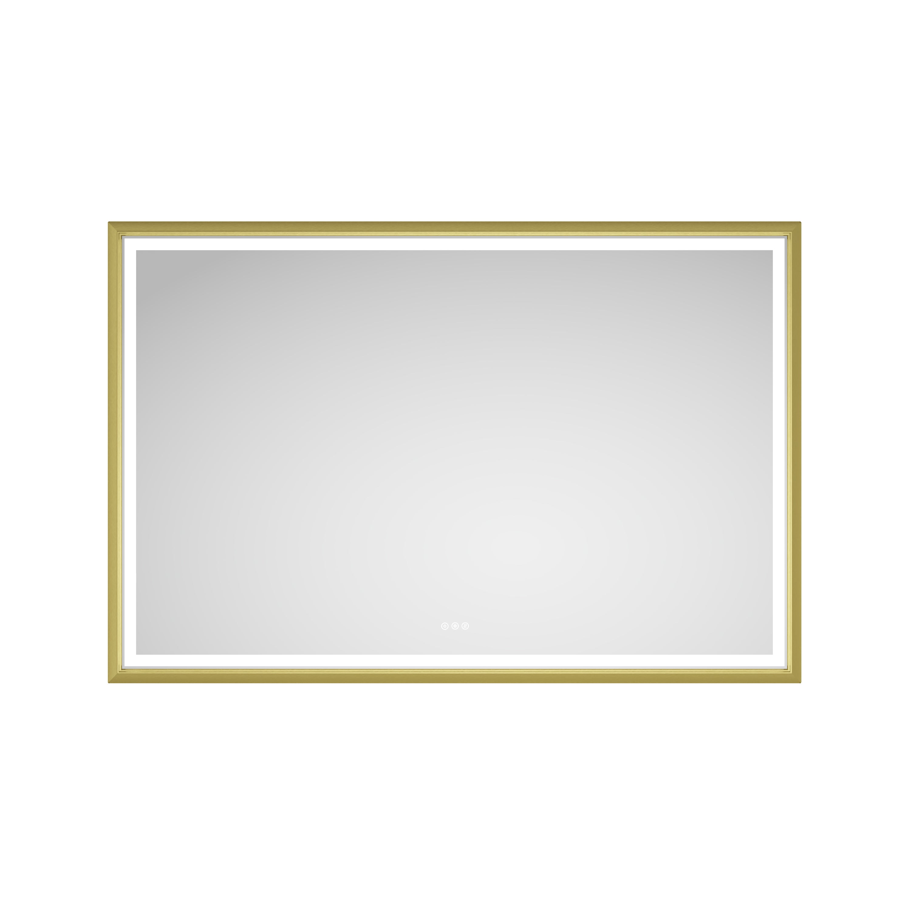 84in. W x 48in. H Oversized Rectangular Framed LED Mirror