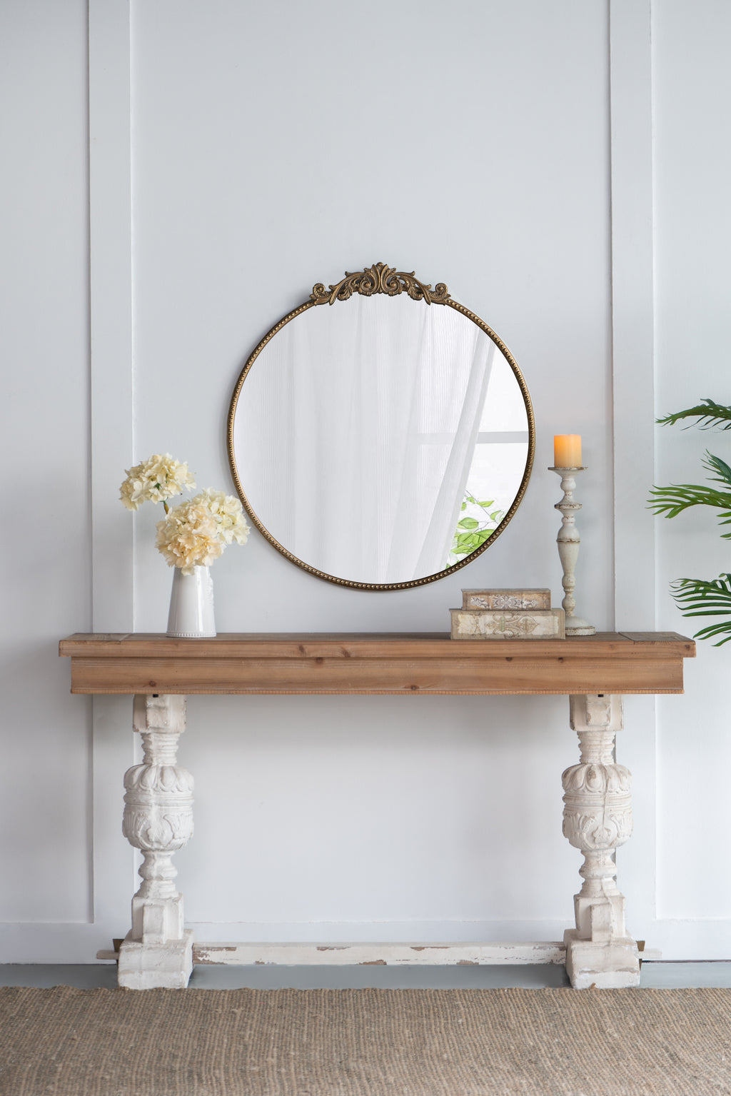 30" x 32" Round Mirror