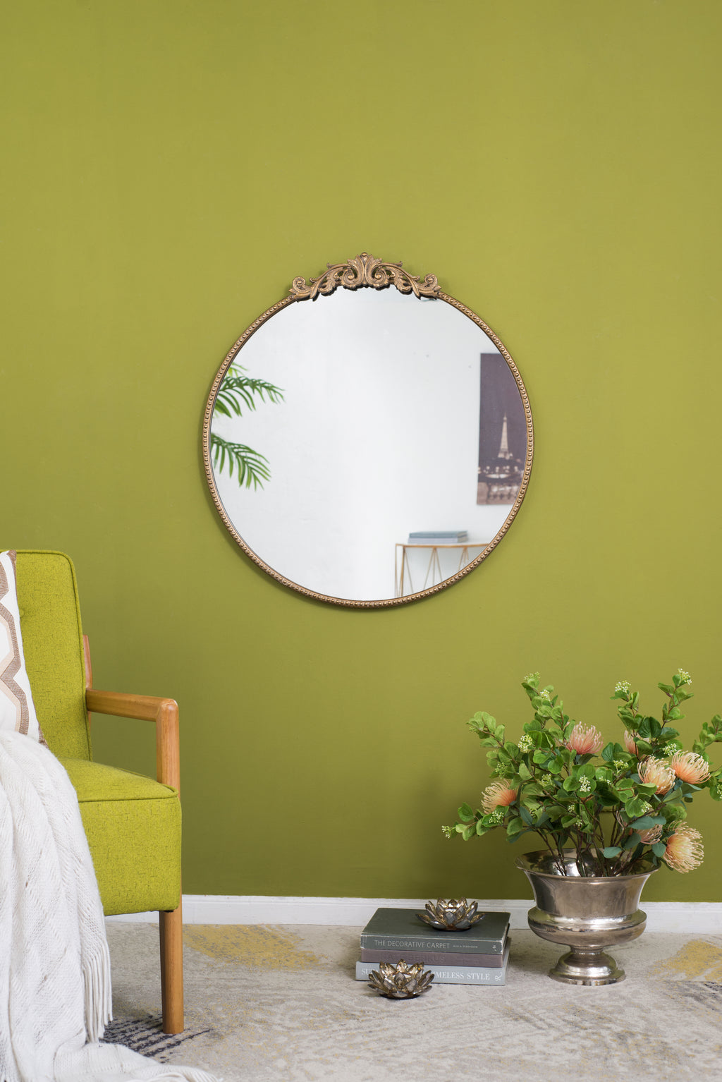 30" x 32" Round Mirror
