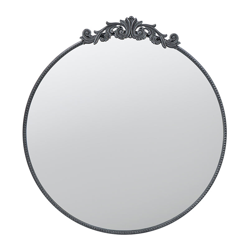 Classic Design Mirror with Round Shape and Baroque Inspired Frame