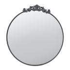 Classic Design Mirror with Round Shape and Baroque Inspired Frame