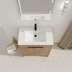 30" Freestanding Bathroom Vanity with Integrated Sink