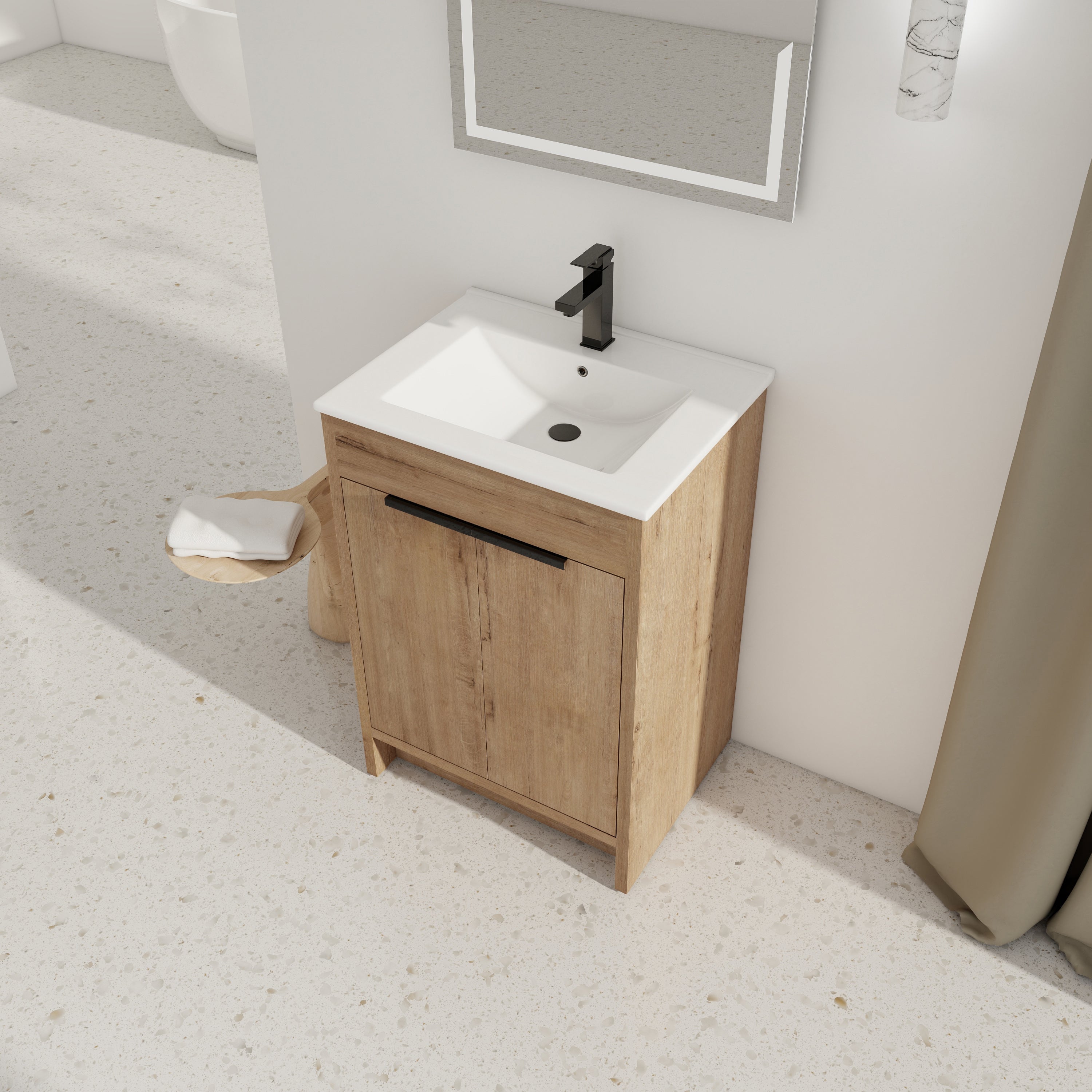 24" Freestanding Bathroom Vanity