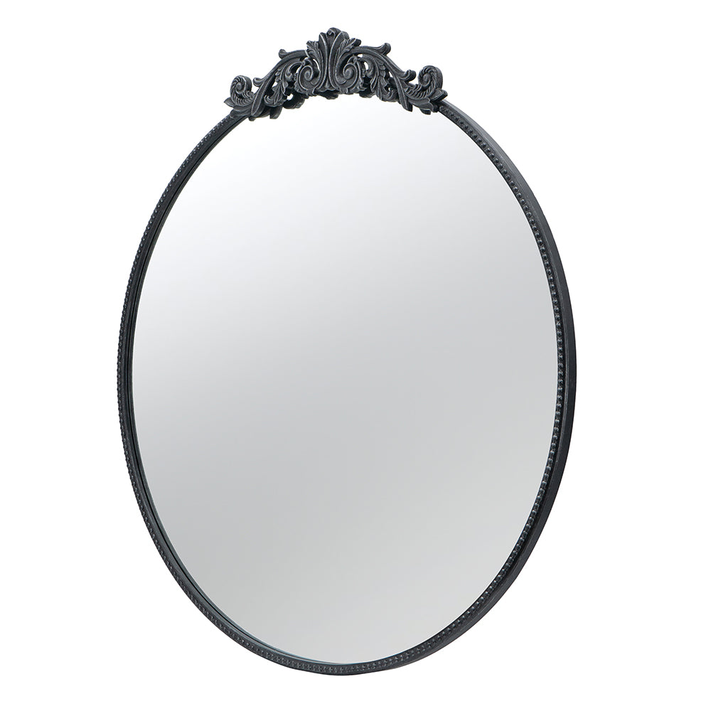 Classic Design Mirror with Round Shape and Baroque Inspired Frame
