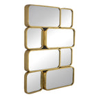 32" Golden Metal Framed Decorative Rectangle Mirror