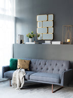 32" Golden Metal Framed Decorative Rectangle Mirror