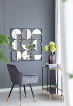 Harley Metal Beaded Bathroom Mirror