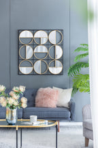 Harley Metal Beaded Bathroom Mirror