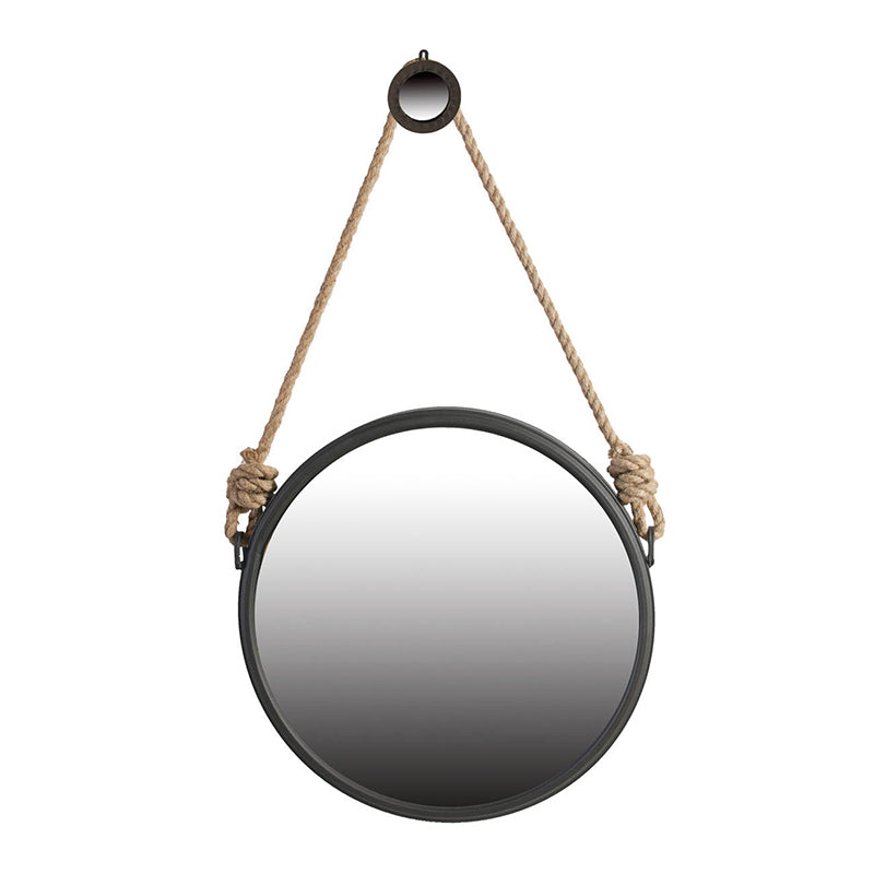 Handsome Cleveland Mirror with Rope Strap