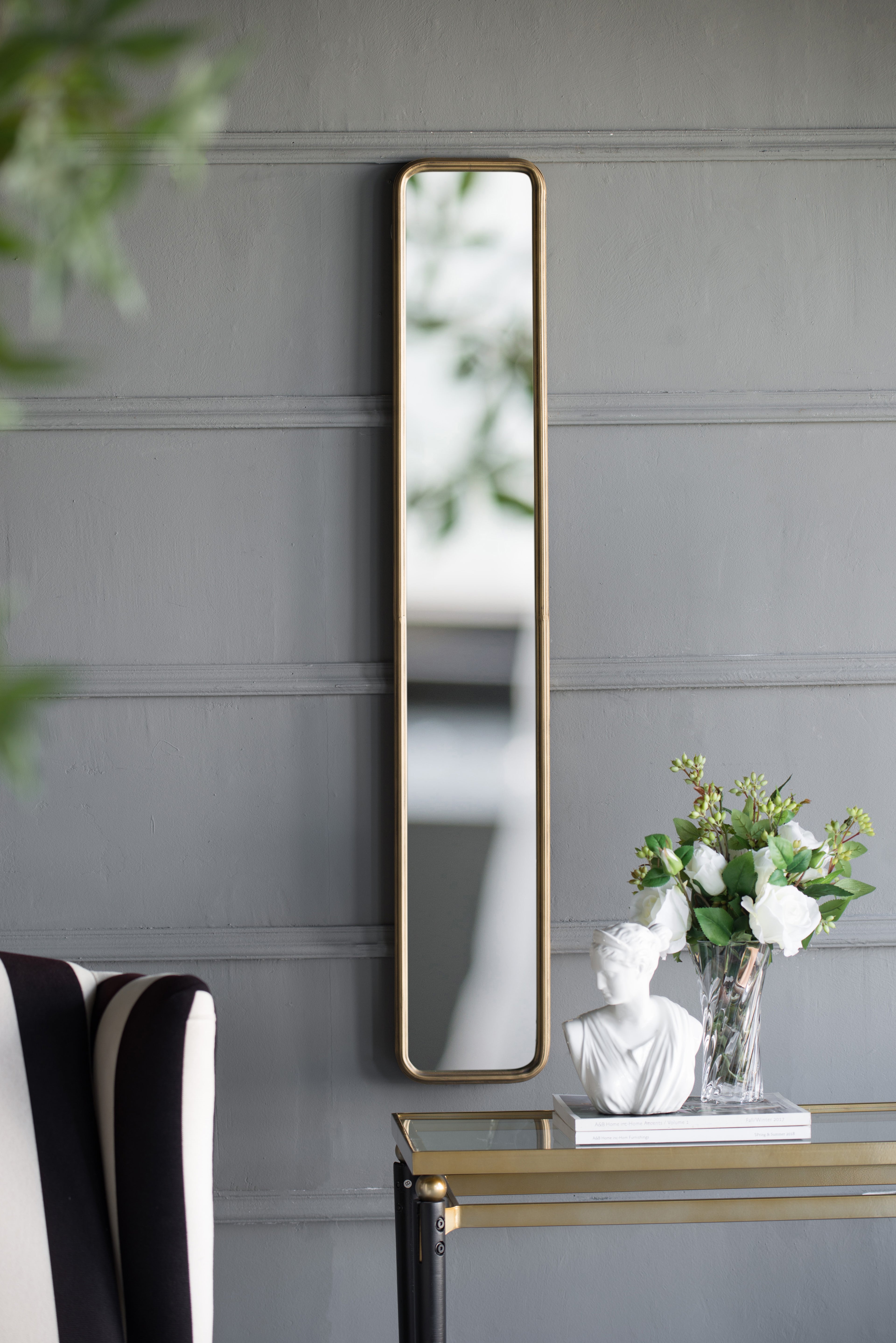 47" x 8" Full Length Mirror with Antique Frame