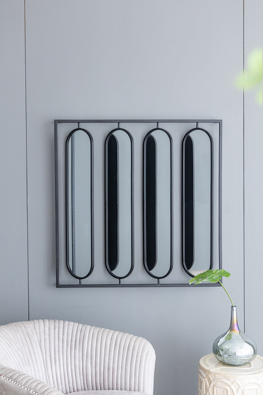36" x 36" Large Four Oval Wall Mirror