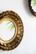 16" Round Wall Mirror with Vintage Style