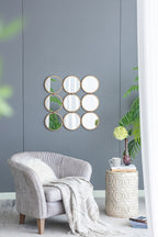 27.2" Contemporary Decorative Mirror with Minimalist Style