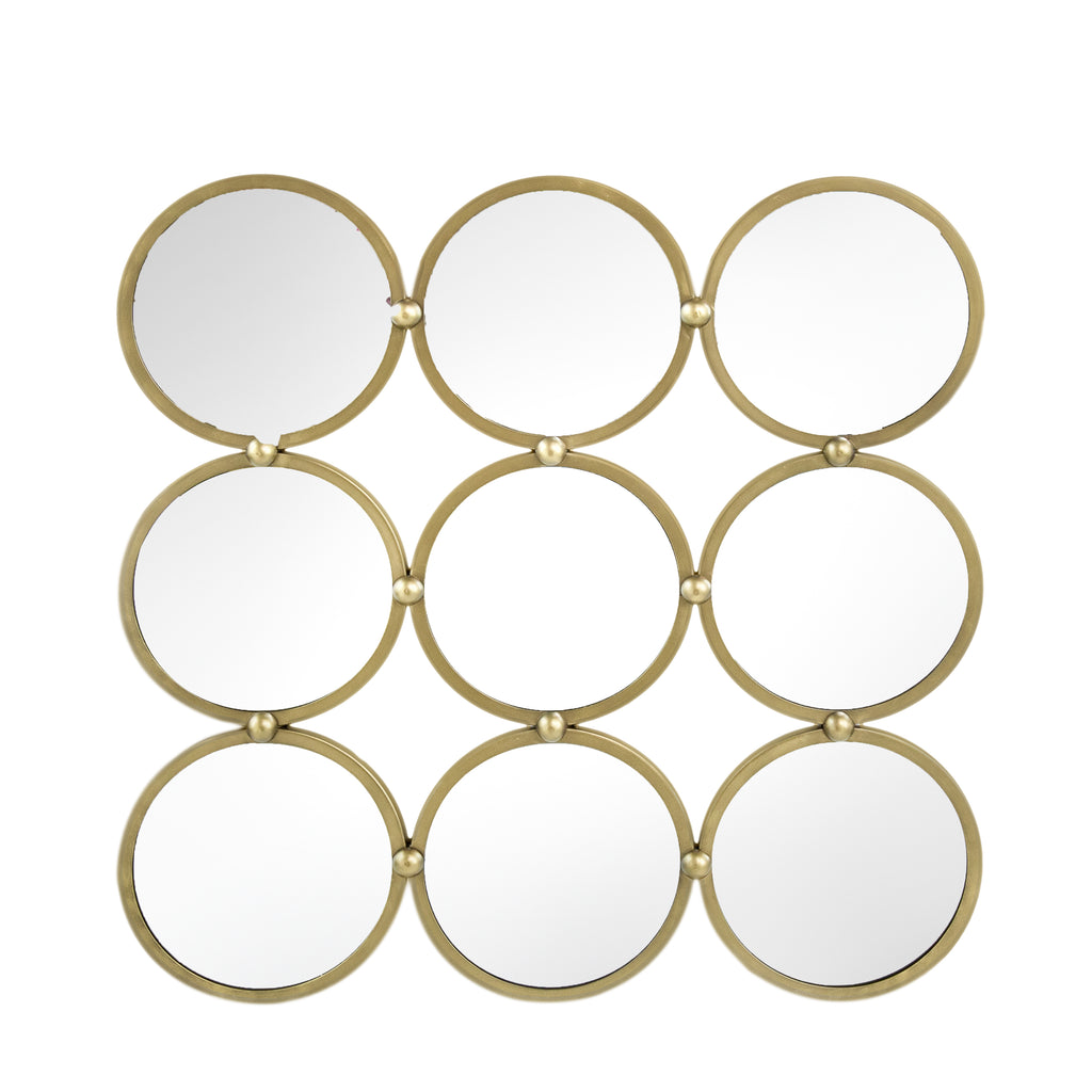 27.2" Contemporary Decorative Mirror with Minimalist Style
