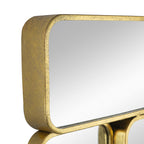 32" Golden Metal Framed Decorative Rectangle Mirror