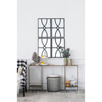 16" x 23" Rectangular Wooden Wall Mirror with Antique Finish