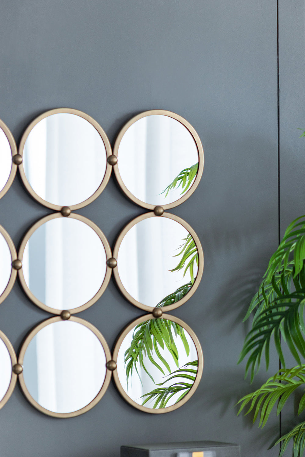 27.2" Contemporary Decorative Mirror with Minimalist Style