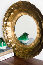 16" Round Wall Mirror with Vintage Style
