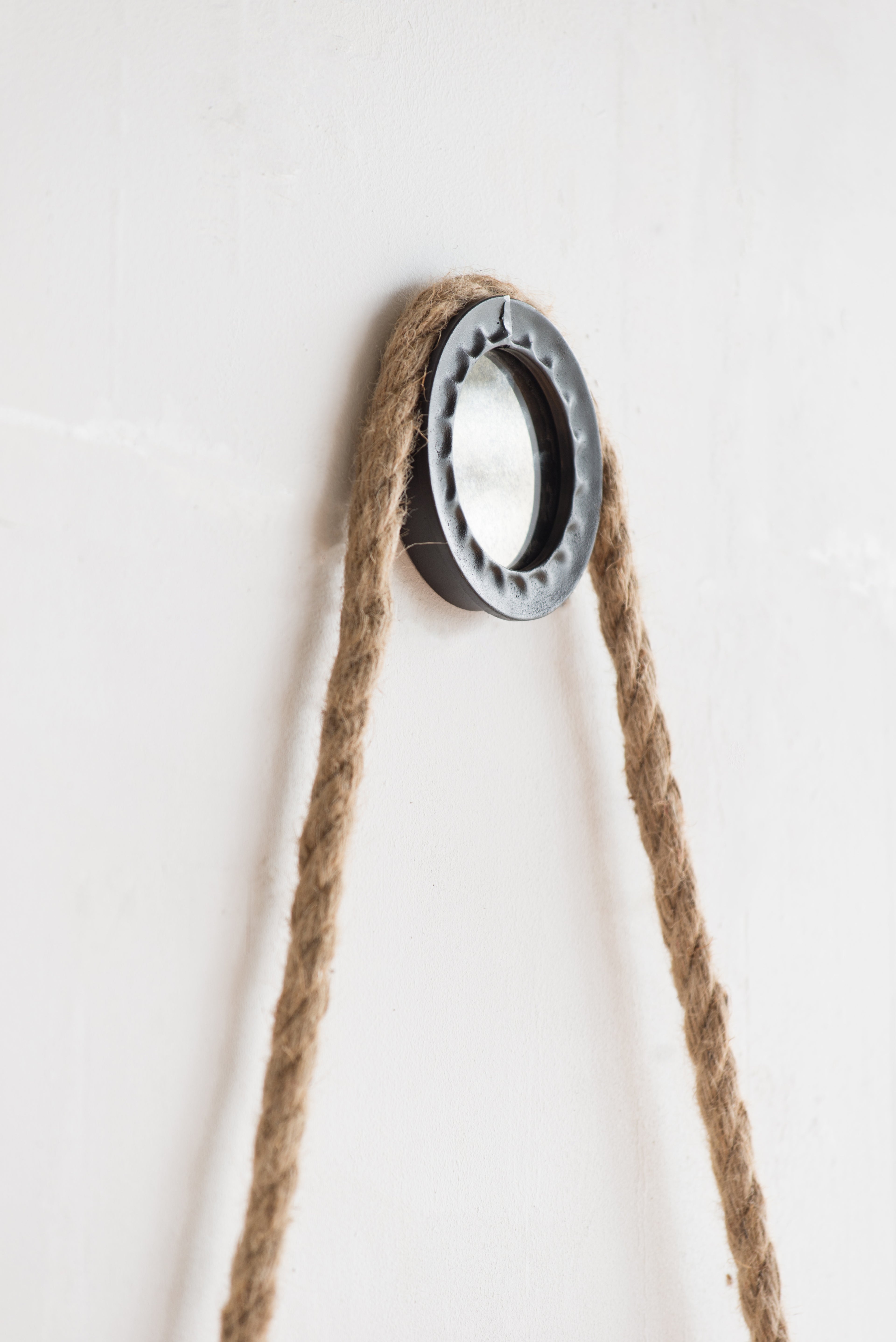 Handsome Cleveland Mirror with Rope Strap
