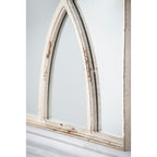 Distressed Rectangular Wooden Wall Mirrors - Set of Two