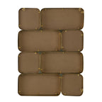 32" Golden Metal Framed Decorative Rectangle Mirror