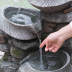 19" Indoor Outdoor Stone Water Fountain