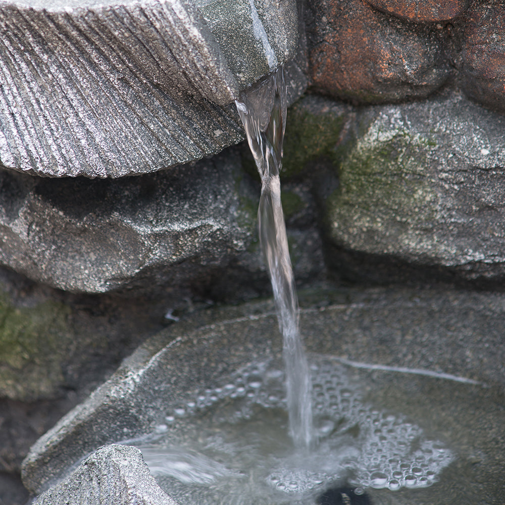 19" Indoor Outdoor Stone Water Fountain