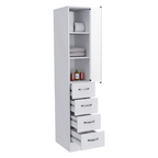 Linen Cabinet Artic, Three Shelves, Single Door