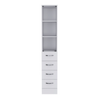 Linen Cabinet Artic, Three Shelves, Single Door