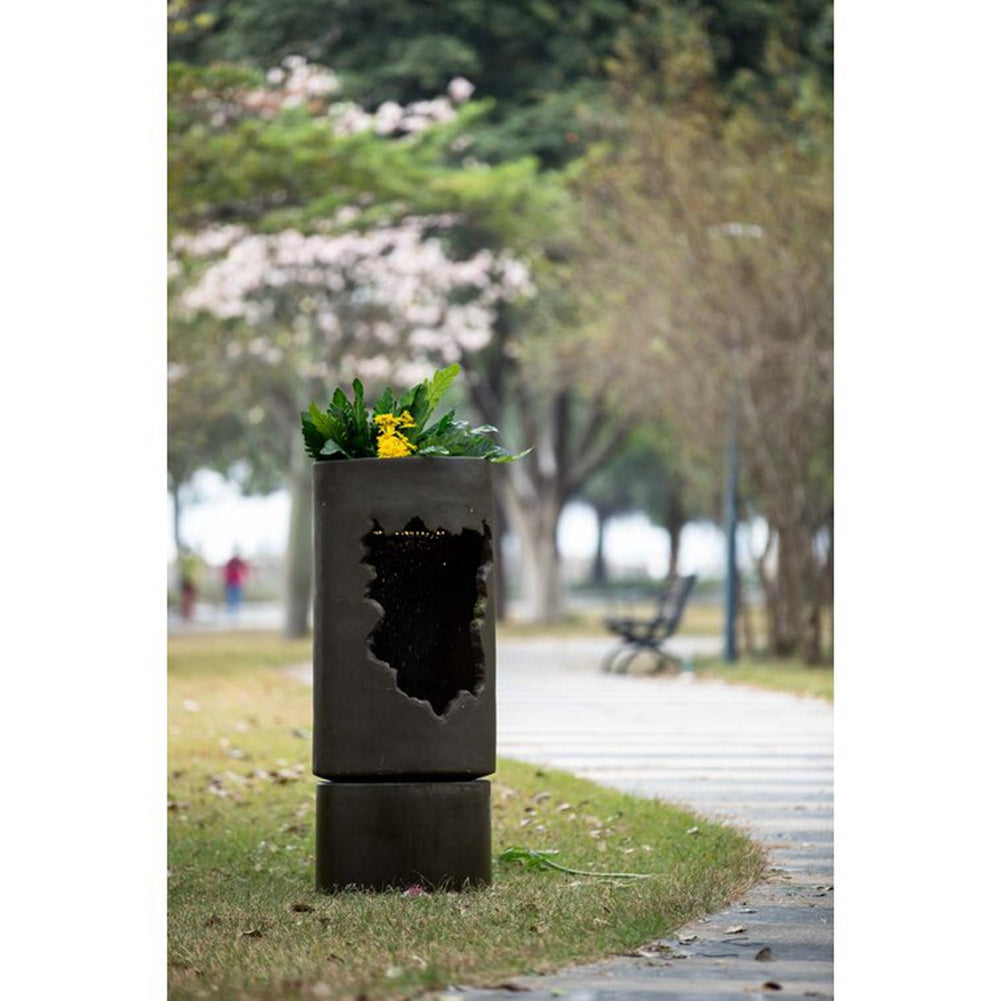 Large Outdoor Water Fountain with Light